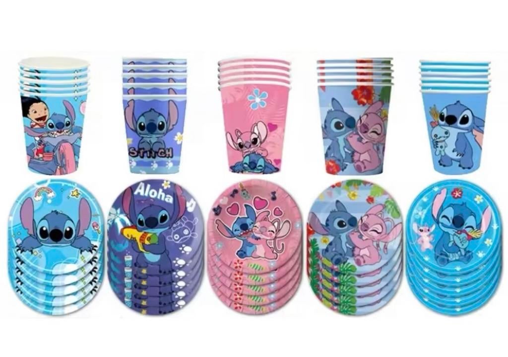 Stitch feest bordjes party bekers Stitch thema versieringen, Hobby en Vrije tijd, Feestartikelen, Ophalen of Verzenden, Nieuw