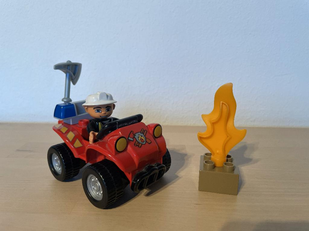 LEGO Duplo Brandweercommandant – Set 5603 – Compleet, Ophalen of Verzenden, Zo goed als nieuw, Complete set, Duplo