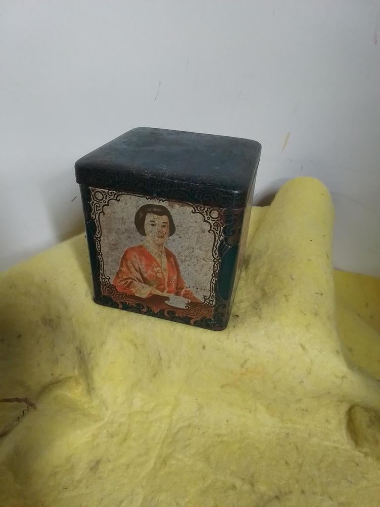 2733) oud blikje Co-op, Verzamelen, Blikken, Ophalen of Verzenden, Gebruikt, Overige