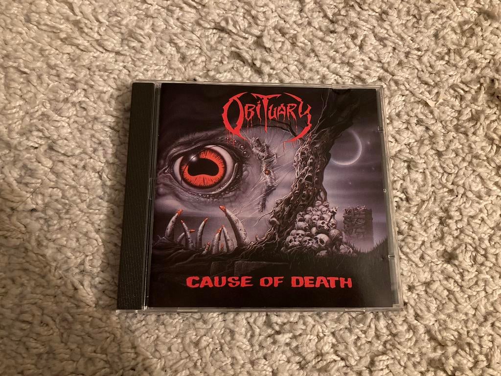 OBITUARY Cause Of Death cd 1990 Roadracer Roadrunner, Cd's en Dvd's, Ophalen of Verzenden