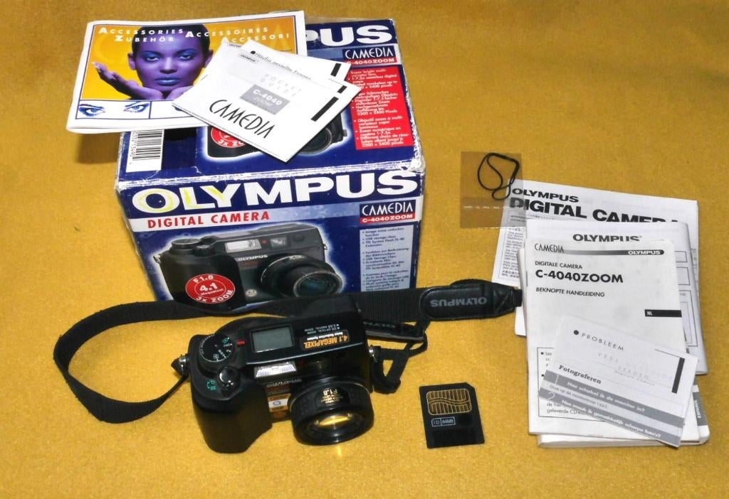 Olympus Camedia C-4040ZOOM camera met 64 MB Geheugenkaart., Gebruikt, Compact, Ophalen of Verzenden, Olympus
