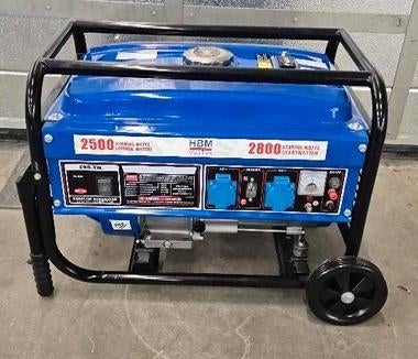 HBM 2800 Watt aggregaat, generator 208 CC - AVR - Benzine, Ophalen of Verzenden, Zo goed als nieuw, Minder dan 5 kVA, Benzine