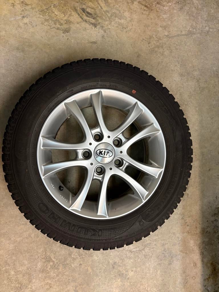 Winterbanden Kia Venga 195/65 R16, Auto-onderdelen, Banden en Velgen, Ophalen, Gebruikt, 16 inch, Winterbanden
