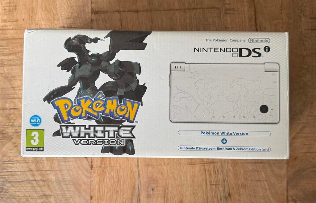 Nintendo DSI Pokemon White Reshiram edition, Ophalen of Verzenden, Zo goed als nieuw, Zonder controller, Met games