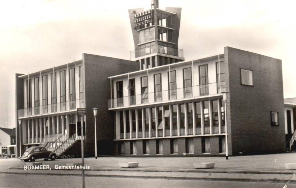 Boxmeer Gemeentehuis 1961, Ophalen of Verzenden, 1940 tot 1960, Gelopen, Noord-Brabant