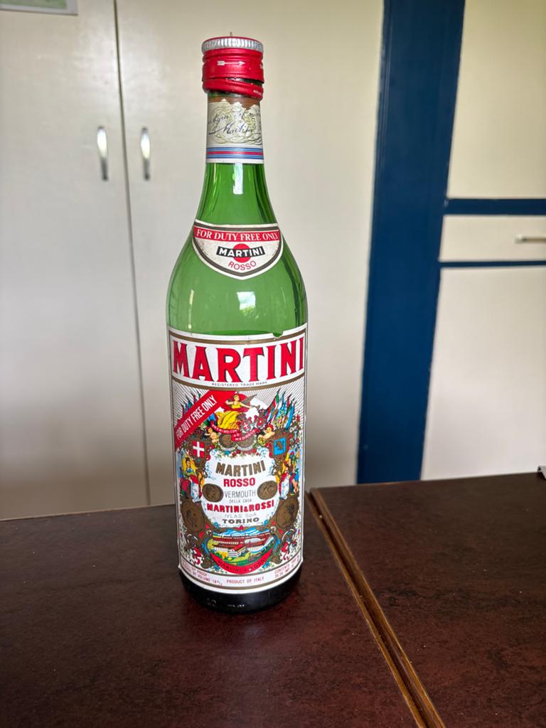Vintage Martini Rosso fles - Duty Free Only, Ophalen of Verzenden