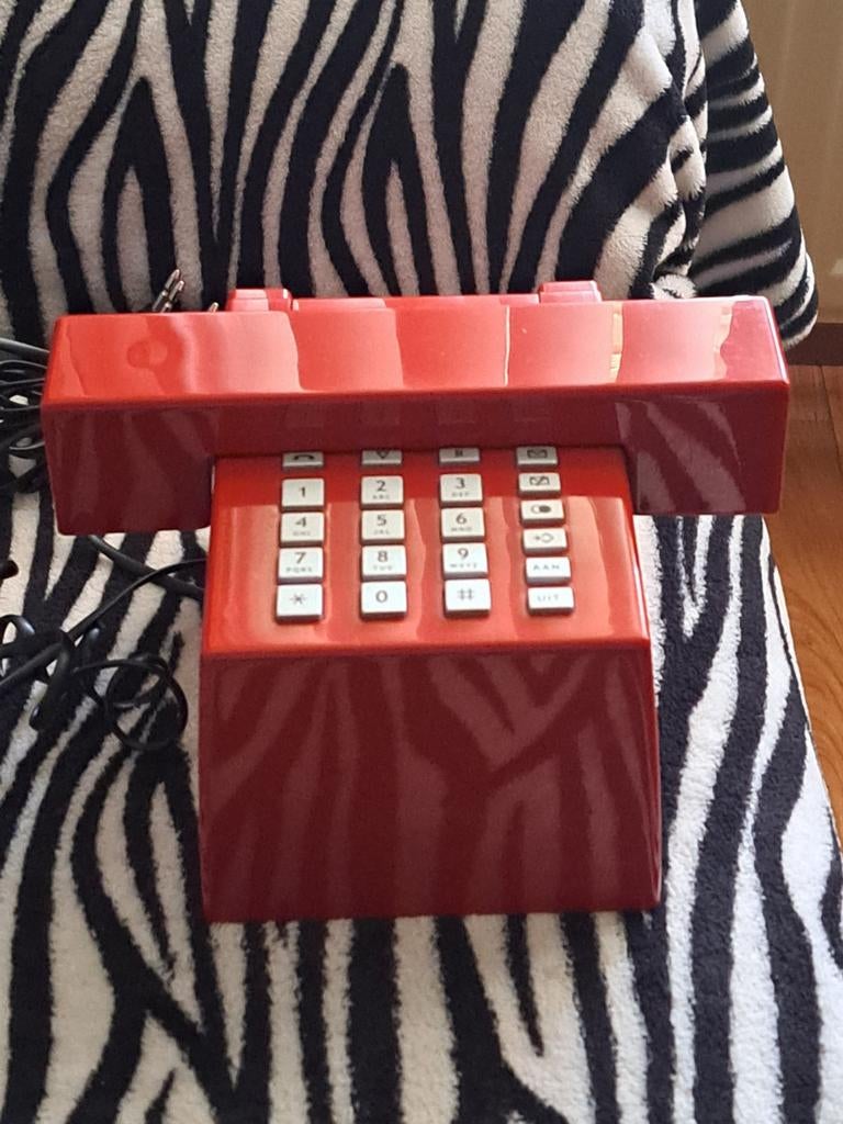 Zeldzame Jan des Bouvrie Telefoon - Rood Design Klassieker, Ophalen of Verzenden, Zo goed als nieuw