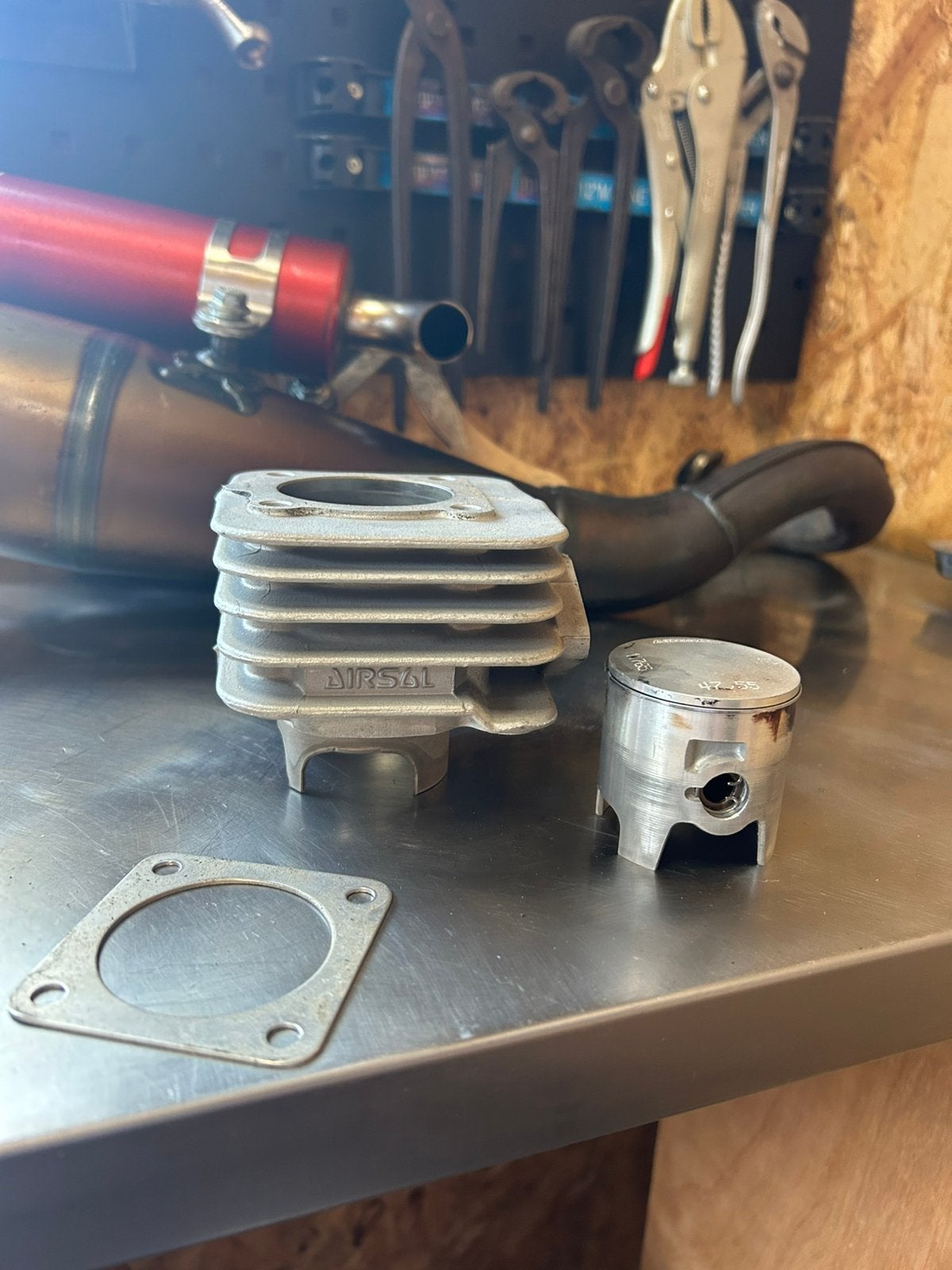 Airsal t6 70cc piaggio, Fietsen en Brommers, Ophalen of Verzenden, Zo goed als nieuw, Cilinder