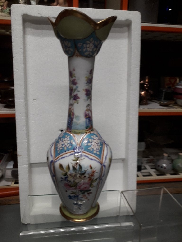 UNIEKE 19e EEUWSE PORSELEINEN EDME SAMSON TOPVAAS I.Z.G.ST, Ophalen of Verzenden