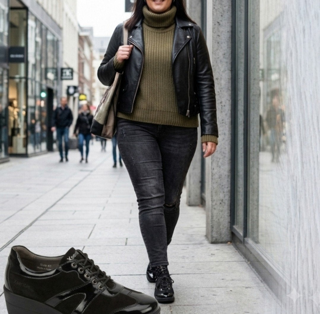 Xsensible Dames Leren Veterschoenen Zwart Maat 41 H, Kleding | Dames, Xsensible, Verzenden, Zwart, Overige typen