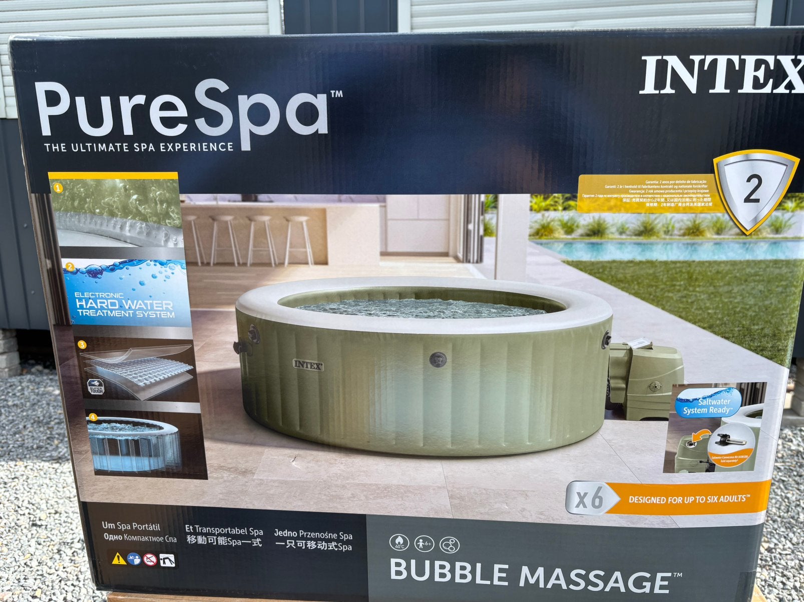 Intex PureSpa Bubble Massage Spa voor 6 personen – Nieuw, Ophalen, Nieuw
