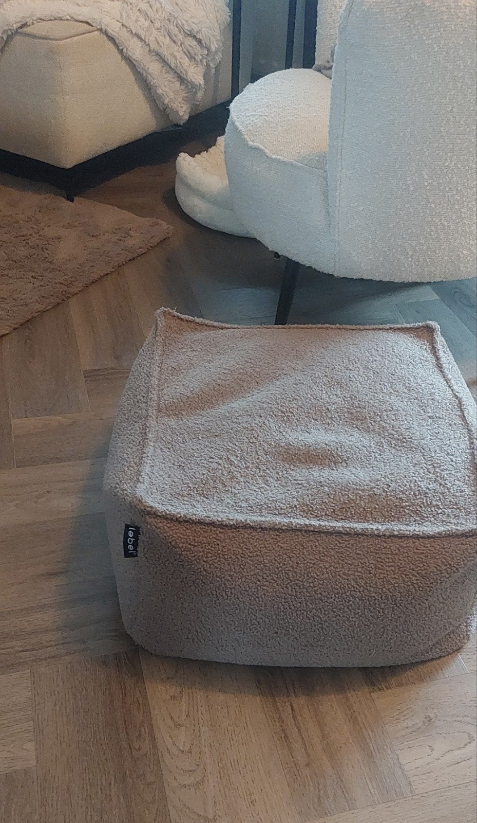 Teddy poef, Minder dan 50 cm, Rond, Minder dan 50 cm, Ophalen of Verzenden
