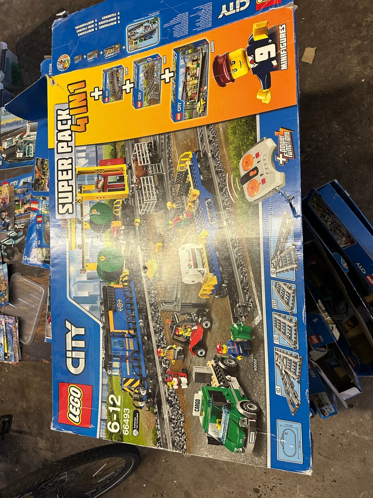 Enorme partij LEGO met wegdekplaten en rails, Ophalen, Gebruikt