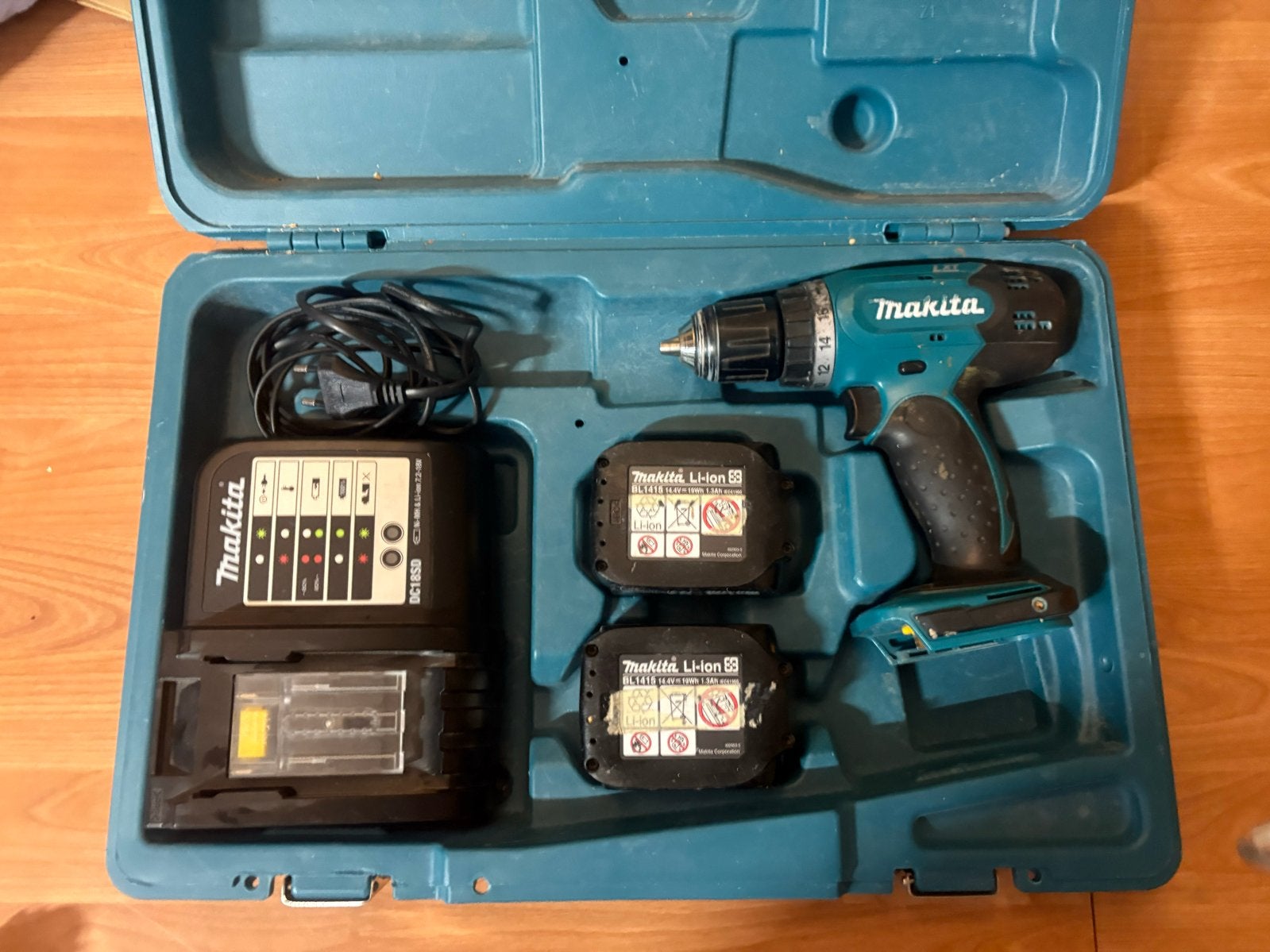 Makita BDF343 Accuboormachine, Gebruikt, Variabele snelheid, Ophalen of Verzenden, Boor- en Schroefmachine
