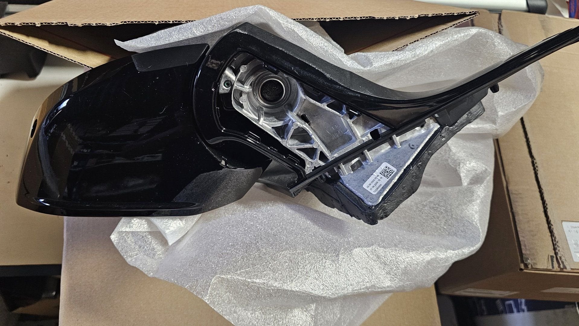 Buitenspiegel set zwart hooglans zonder spiegelglas BMW 5 se, Auto-onderdelen, Spiegels, Gebruikt, -, Ophalen of Verzenden, -