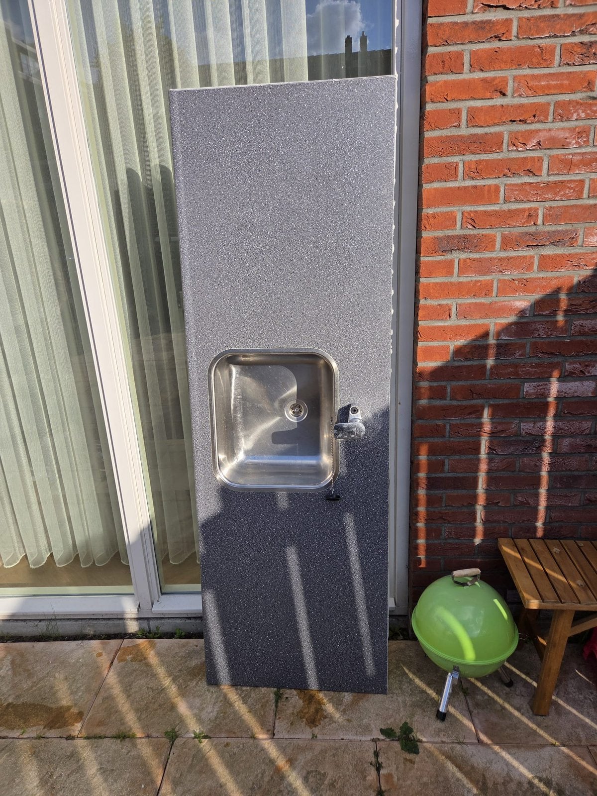 Aanrechtblad bruinzyl zo goed als nieuw!, Ophalen, 50 tot 100 cm, Zo goed als nieuw, Minder dan 100 cm