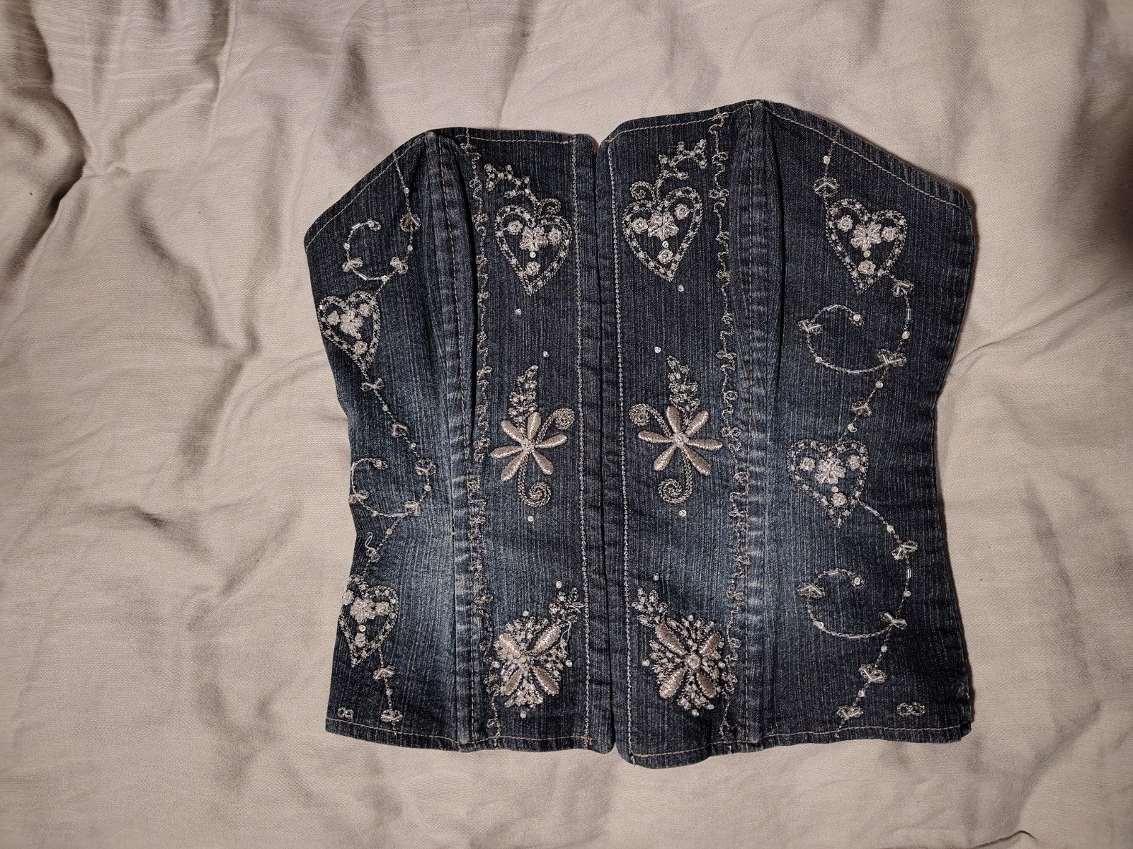 Corset, jeans met sierstiksels, maat 8 UK, Kleding | Dames, Overige Dameskleding, Rise, Ophalen of Verzenden, Nieuw