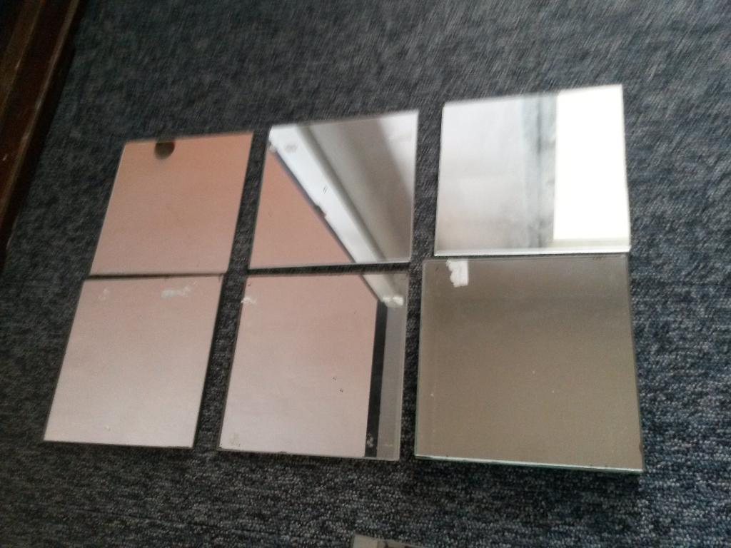 Plakspiegels 15x15cm, Huis en Inrichting, Woonaccessoires | Spiegels, Ophalen, Minder dan 50 cm, Vierkant, Zo goed als nieuw