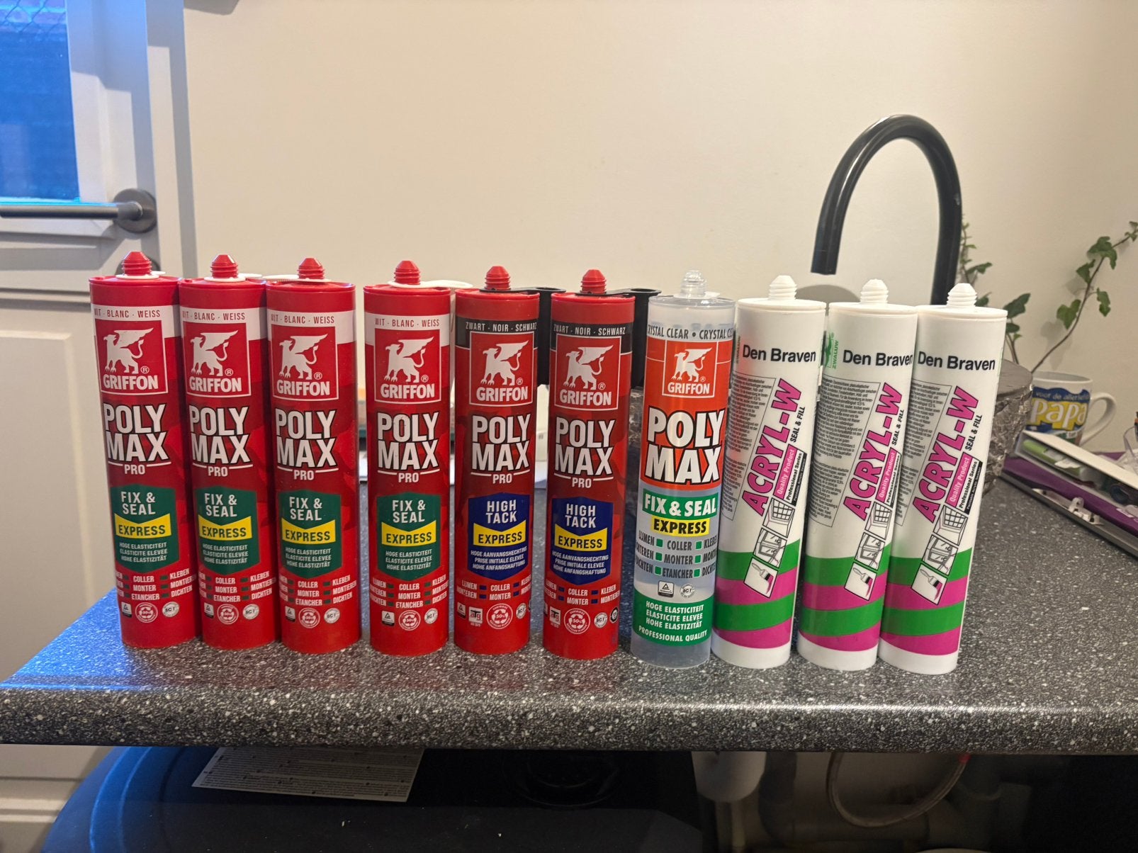 7 polymax en 3 accrylaatkit, Ophalen of Verzenden