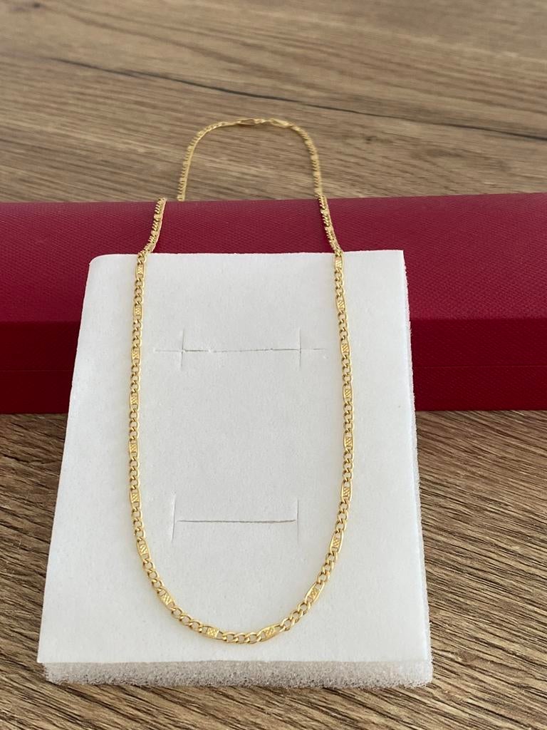 14 karaat gouden ketting gemerkt 585, Sieraden, Tassen en Uiterlijk, Kettingen, Nieuw, Goud, Goud, Ophalen of Verzenden