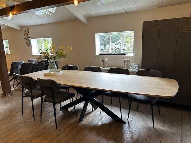 Nieuwe Deens ovale eiken eettafel 300x105cm, Ophalen, 100 tot 150 cm, Eikenhout, Ovaal