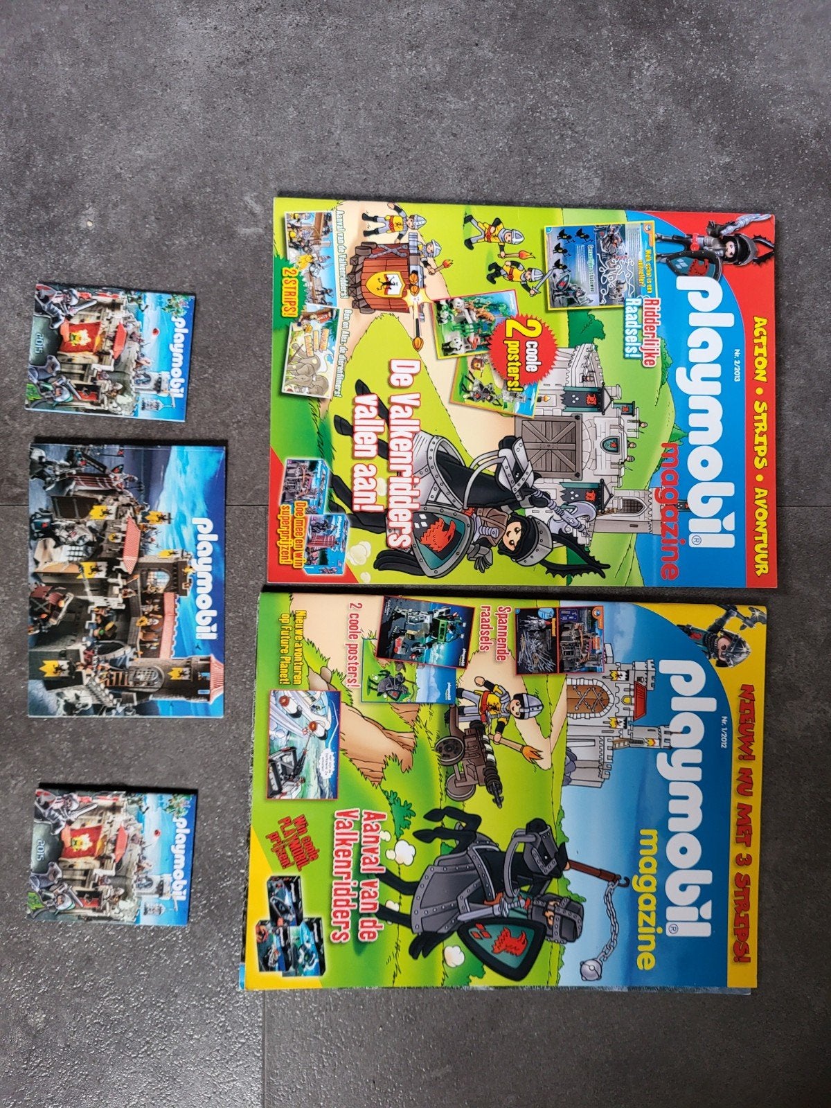 Playmobil Magazine - De Valkenridders vallen aan! (2 stuks), Gebruikt, Losse onderdelen, Overige typen, Ophalen of Verzenden