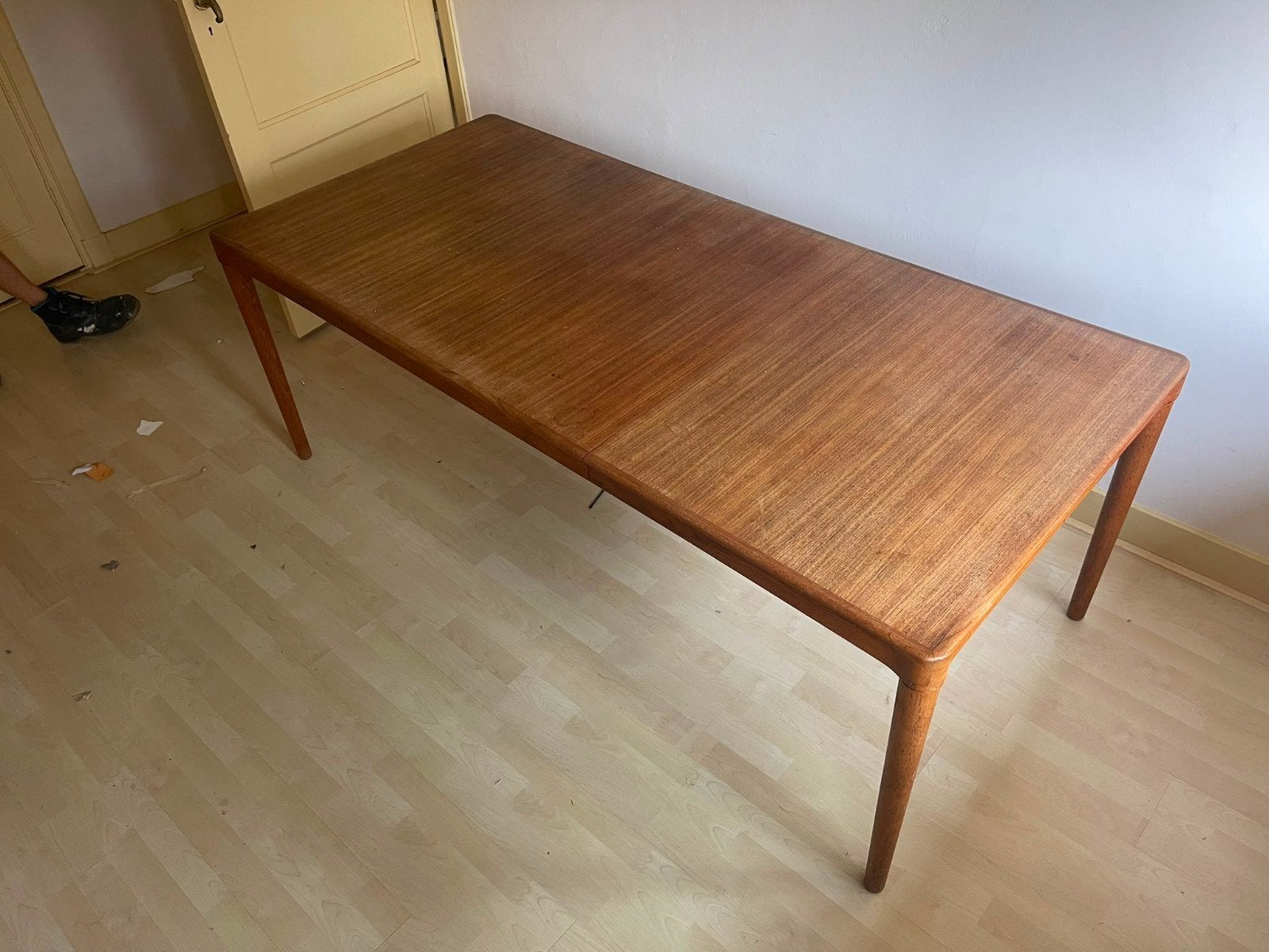 Vintage Bramin teak houten uitschuifbare eettafel '60, Ophalen