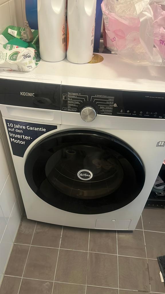 Koenic wasmachine en droger zo goed als nieuw, Ophalen of Verzenden, Zo goed als nieuw, 85 tot 90 cm, 1200 tot 1600 toeren