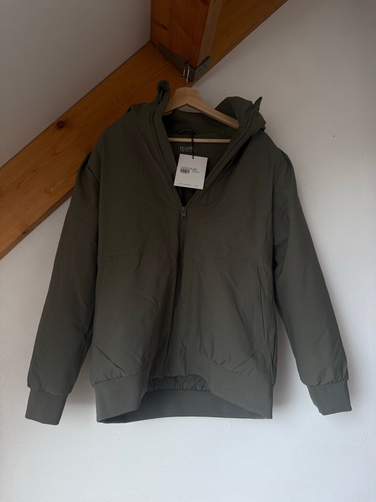 ICON. Amsterdam The Citta Softshell Jacket Army Green L, Kleding | Heren, Ophalen of Verzenden, Nieuw, Maat 52/54 (L), Groen