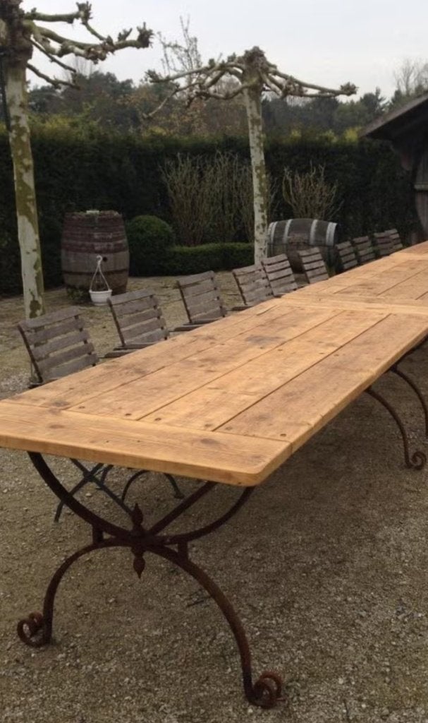Tuintafel bladen 3 x 240 x 100 cm, Tuin en Terras, Tuintafels, Ophalen, Zo goed als nieuw, Rechthoekig, Hout