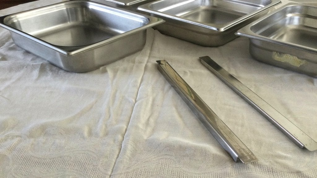 6 Ovenbakken voor professionele ovens., Overige typen, Ophalen of Verzenden, Zo goed als nieuw, Overige materialen