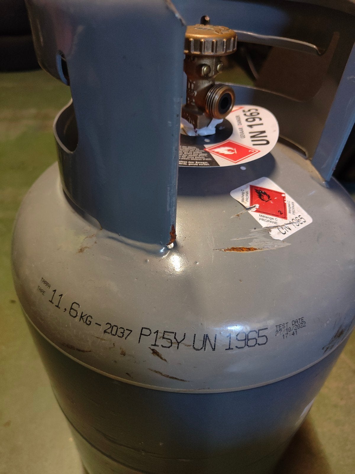 Stalen 11kg gasfles, Caravans en Kamperen, Ophalen
