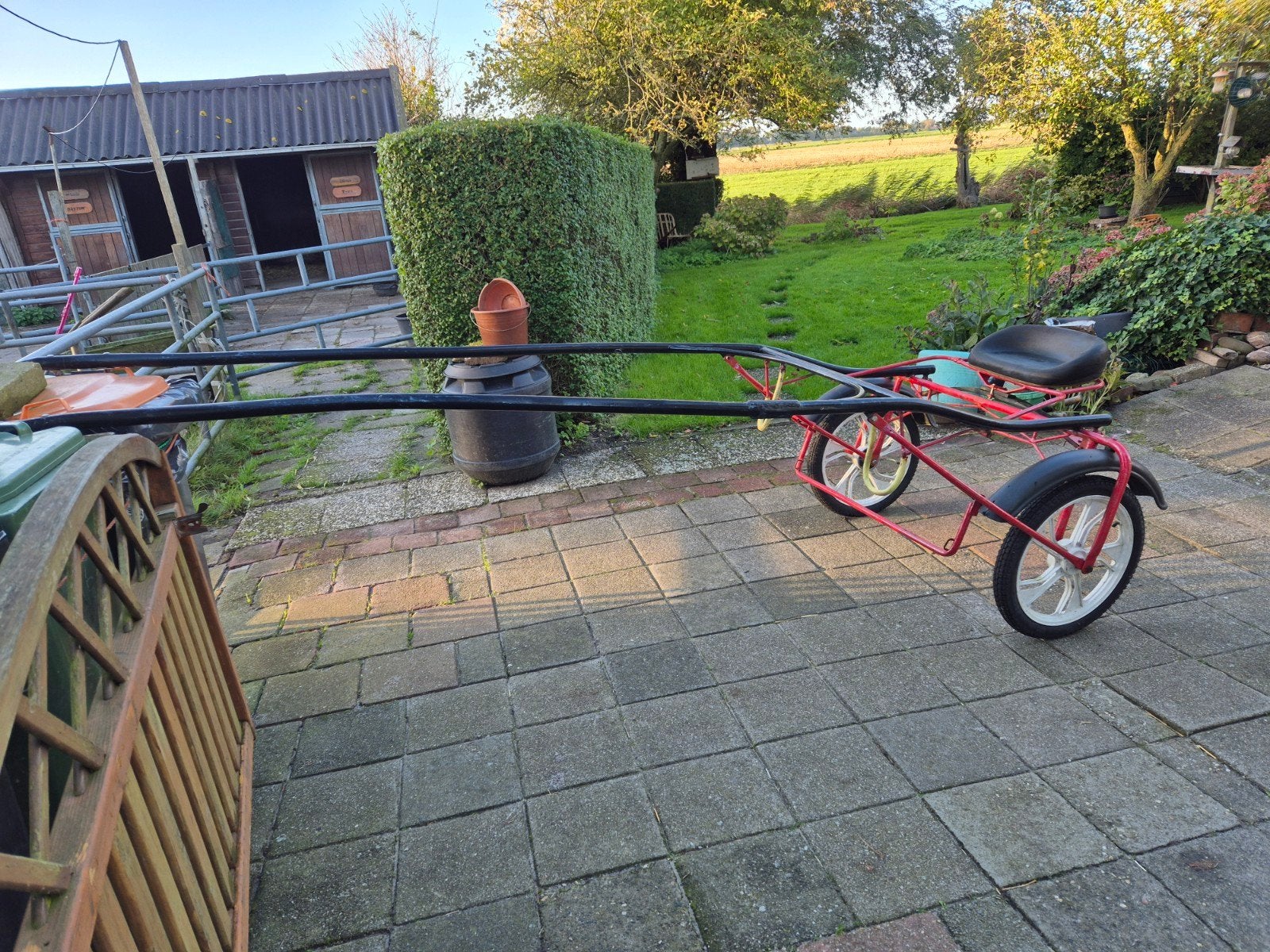 Uitrijkar voor Draver/Paard, Dieren en Toebehoren, Gebruikt, Sulky, Paard of Pony