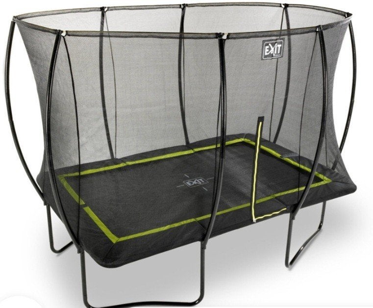 EXIT Trampoline met veiligheidsnet - Rechthoekig, Ophalen, Zo goed als nieuw