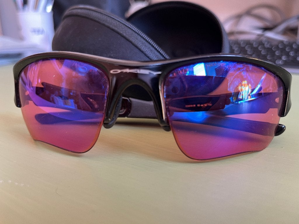 Oakley Flak, Gebruikt, Zonnebril, Zwart, Ophalen of Verzenden