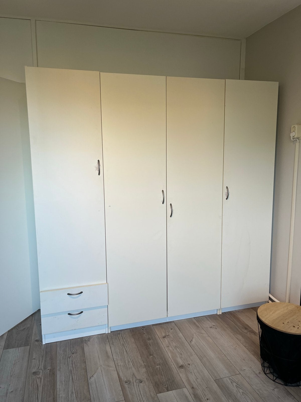 Gratis IKEA PAX kast - wit met lades en deuren, Ophalen, Gebruikt, 200 cm of meer, 150 tot 200 cm