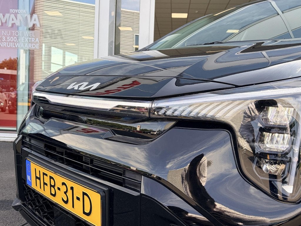 Kia Picanto 1.0 DPI GT-Line | Stoel voor en stuurwielverwarm, Auto's, Kia, Voorwielaandrijving, Euro 6, 4 stoelen, Zwart