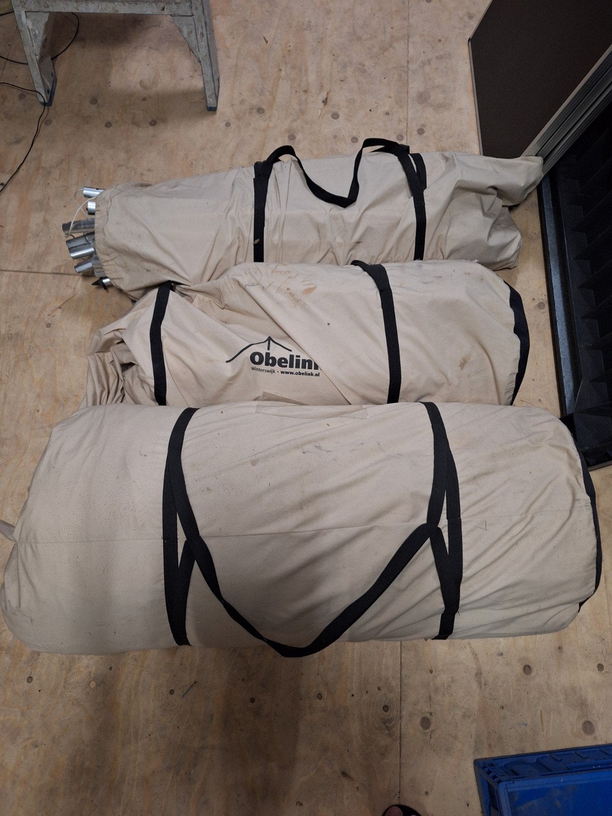 Te koop 6 persoons obelink tunneltent, Ophalen, Gebruikt, Tot en met 6