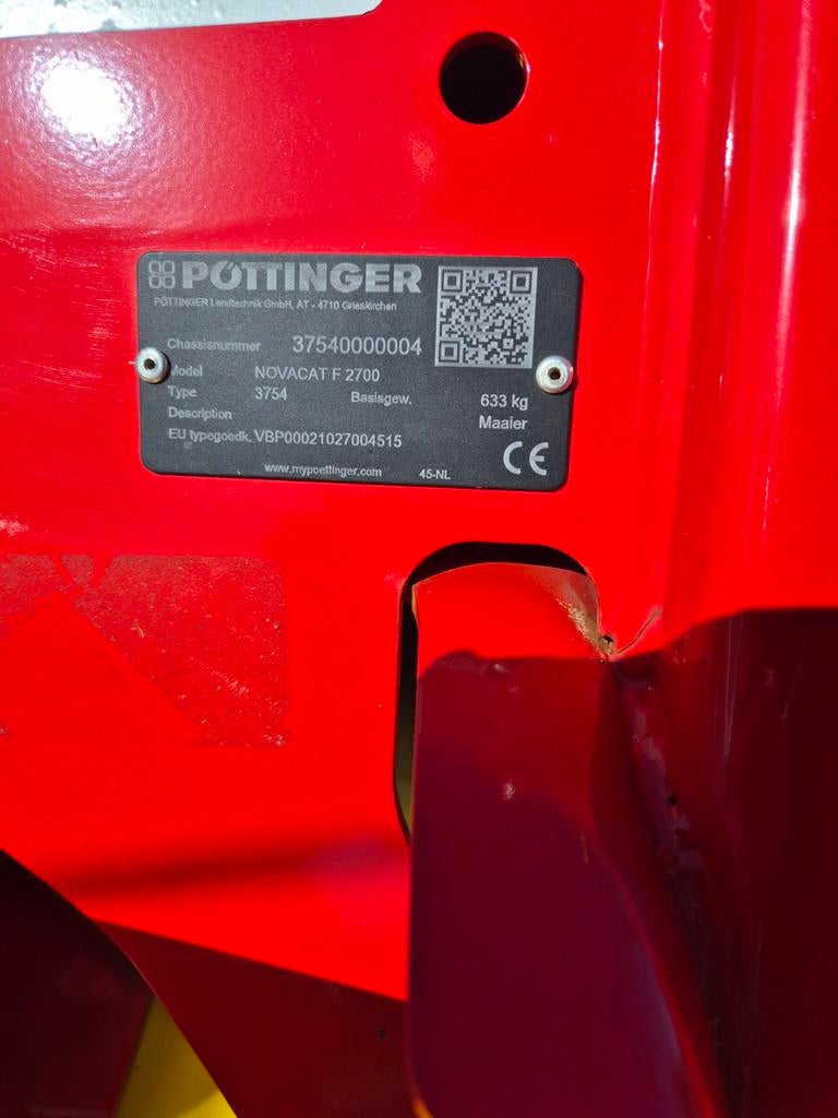 Pottinger Frontmaaier F 2700 - Ideaal voor bermen, Zakelijke goederen, Pottinger, Melktechniek, Veehouderij, Ophalen of Verzenden