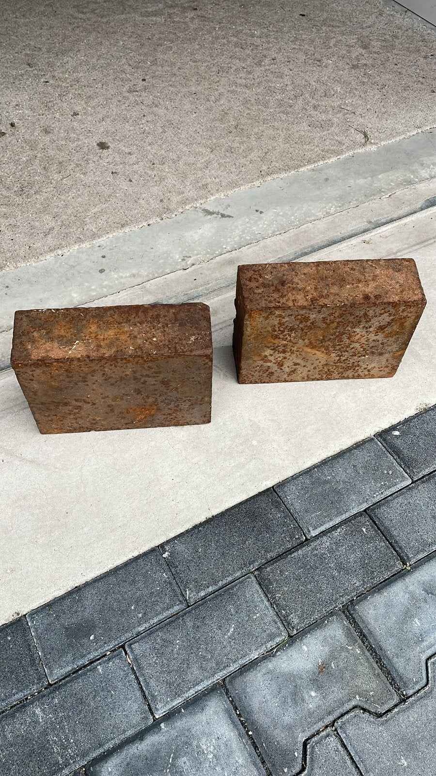 2 Ballast broodjes/knuppels, Ophalen, Gebruikt, IJzer