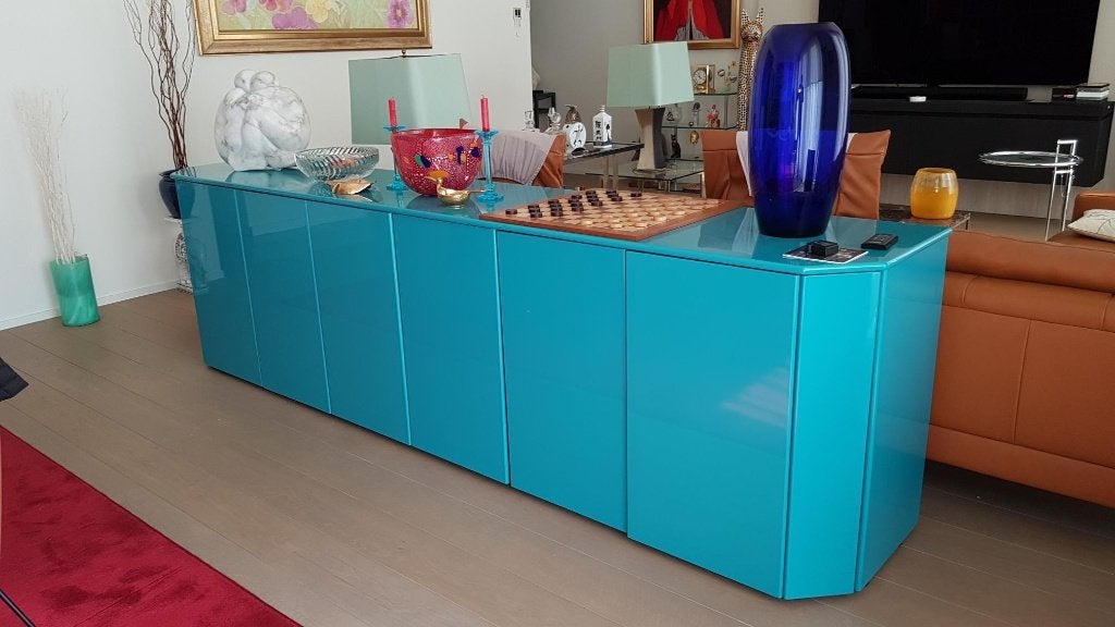 Vintage Buffetkast Interlit, Ophalen, 50 tot 75 cm, 200 cm of meer