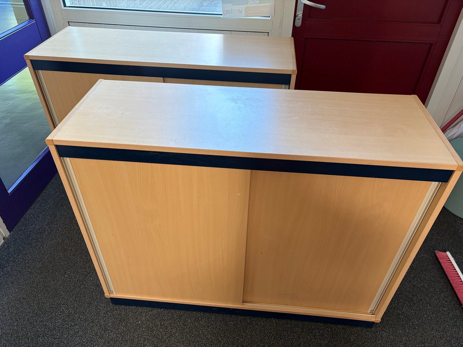 2x Kast van basisschool meubilair - 120 cm breed, Huis en Inrichting, Ophalen, Gebruikt