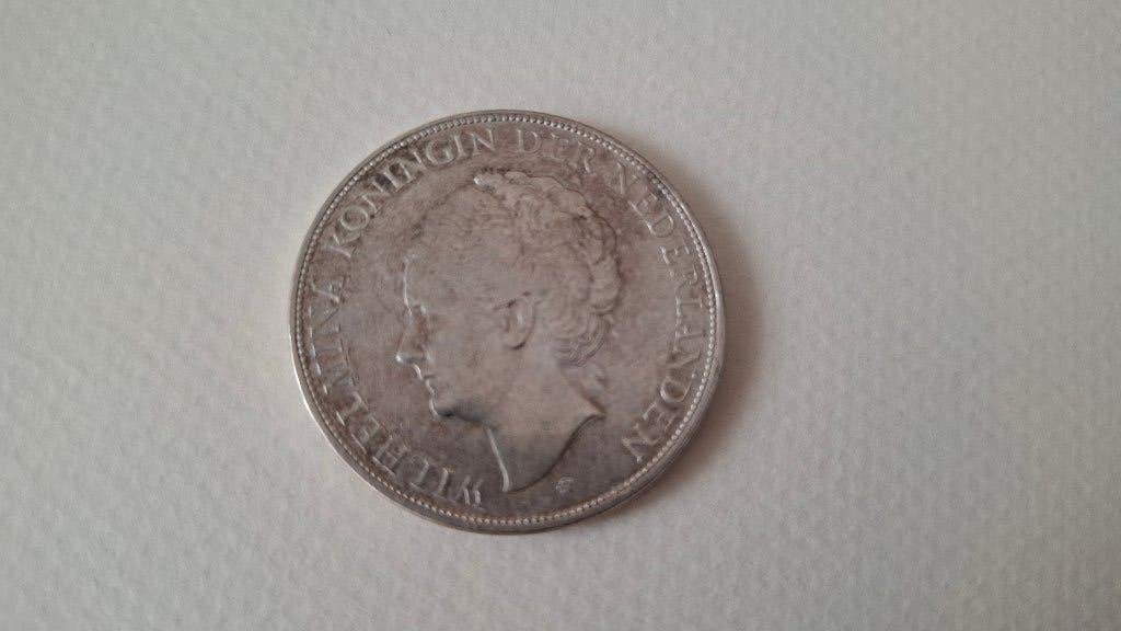 Rijksdaalder Wilhelmina 1930, Postzegels en Munten, Munten | Nederland, Ophalen of Verzenden, Koningin Wilhelmina, 2½ gulden