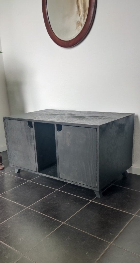 Dubbele luxe ombouw voor 2 bakken, handgemaakt, minder grit!, Dieren en Toebehoren, 6065ch 7, Bartsegers@gmail.com, Nieuw, Ophalen of Verzenden