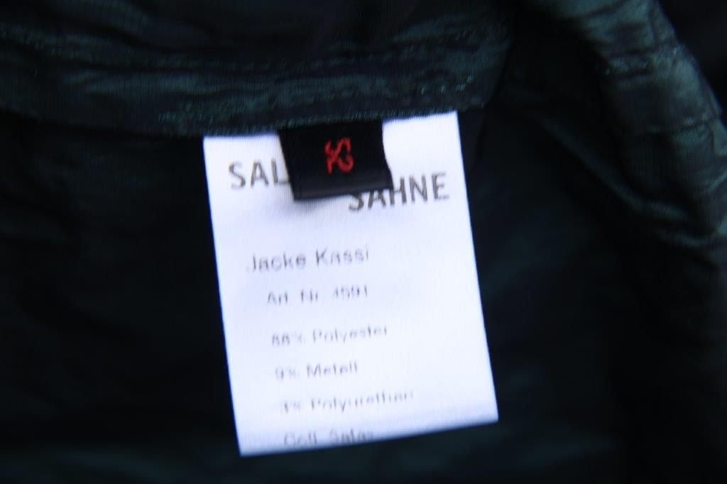 Jasje donkergroen Sallie Sahne mt 52 Vaste prijs, Ophalen of Verzenden, Zo goed als nieuw, Jasje of Colbert, Sallie Sahne