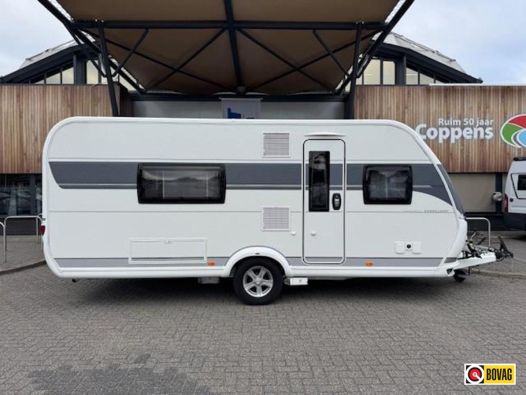 Hobby Excellent 540 WFU 2023 NIEUWE TENT + MOVER!!!!, Caravans en Kamperen, Caravans, Schokbreker, Standaardzit, Bedrijf, 5 tot 6 meter