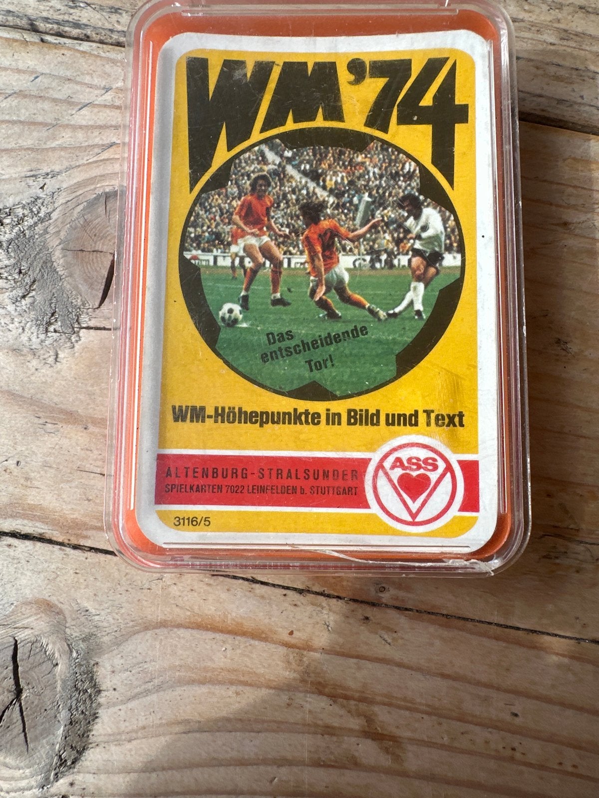 WM '74 Voetbal Kaartspel - Altenburg-Stralsunder, Verzamelen, Ophalen of Verzenden, Gebruikt, Overige sporten, Spel