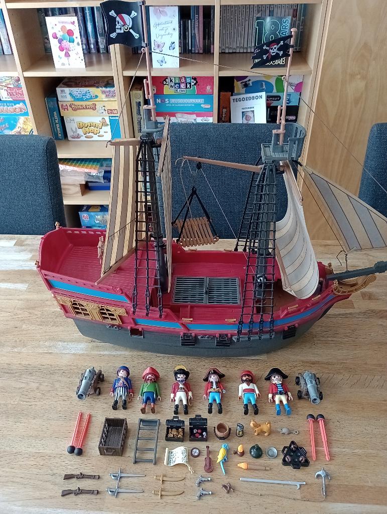 Playmobil 3940 piratenschip, Ophalen of Verzenden, Gebruikt, Complete set