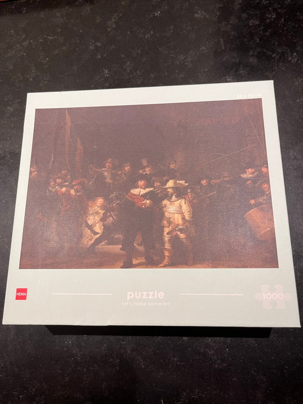 Hema Nachtwacht Legpuzzel 1000 stukjes, Ophalen of Verzenden, 500 t/m 1500 stukjes, Nieuw, Legpuzzel