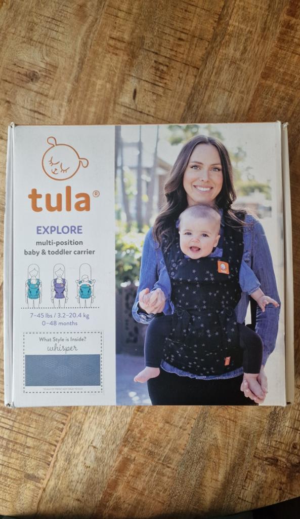Tula explore draagzak, Buik of Rug, Zo goed als nieuw, Draagzak, Ophalen